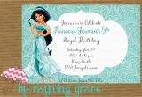 Princess Jasmine Birthday Party Invitations Kitchen Dining