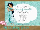 Princess Jasmine Birthday Party Invitations Kitchen Dining