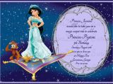 Princess Jasmine Birthday Party Invitations Princess Jasmine Magic Carpet Ride Birthday Party