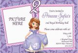 Princess sofia Birthday Party Invitations Princess sofia Birthday Invitations Ideas Bagvania Free