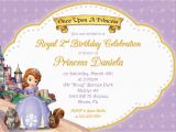 Princess sofia Birthday Party Invitations Princess sofia Birthday Invitations Ideas Bagvania Free