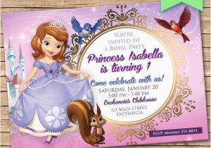 Princess sofia Birthday Party Invitations Princess sofia Invitation Birthday Party Invitation Digital