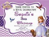 Princess sofia Birthday Party Invitations Princess sofia the First Birthday Invitations