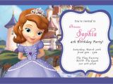 Princess sofia Birthday Party Invitations sofia the First Birthday Party Invitations Best Party Ideas