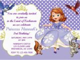 Princess sofia Birthday Party Invitations sofia the First Invitation Princess sofia Invitation