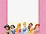 Princess themed Birthday Invitation Cards Disney Princess Party Free Printable Mini Kit Editable