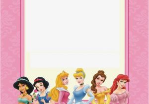 Princess themed Birthday Invitation Cards Disney Princess Party Free Printable Mini Kit Editable