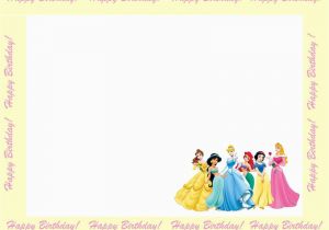 Princess themed Birthday Invitation Cards Disney Princesses Birthday Invitations Disney Princess