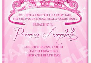 Princess themed Birthday Invitation Cards Free Printable Princess Birthday Invitation Templates