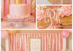 Princess themed Birthday Party Decorations Kara 39 S Party Ideas Pink Gold Princess themed Birthday Party