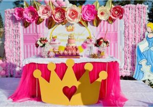 Princess themed Birthday Party Decorations Kara 39 S Party Ideas Pink Royal Princess Birthday Party
