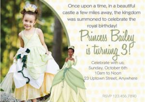 Princess Tiana Birthday Invitations Items Similar to Diy Princess Tiana Birthday Invitation On
