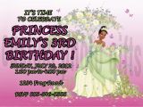 Princess Tiana Birthday Invitations Personalized Disney Princess Tiana Birthday Invitation