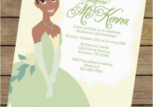 Princess Tiana Birthday Invitations Princess and the Frog Birthday Party Printables Omg