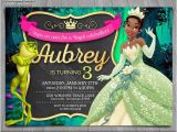 Princess Tiana Birthday Invitations Princess and the Frog Invitation Disney Princess Tiana