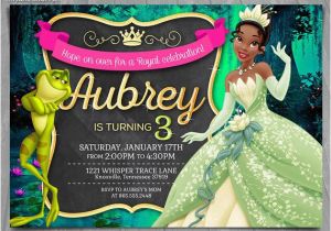 Princess Tiana Birthday Invitations Princess and the Frog Invitation Disney Princess Tiana