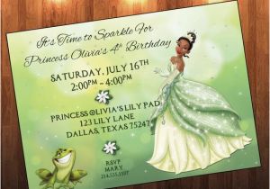 Princess Tiana Birthday Invitations Princess Tiana Tiana Princess and Frog by Adrianmariedesigns