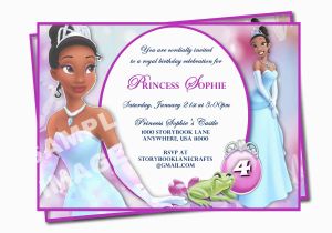 Princess Tiana Birthday Invitations Tiana Invitation Princess and the Frog Invitation Disney