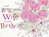 Print A Birthday Card for Wife Hand Finished Wife Birthday Card Karenza Paperie