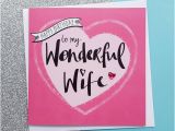 Print A Birthday Card for Wife Handmade Wife Birthday Card Kio Cards