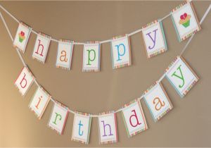 Print A Happy Birthday Banner Printable Happy Birthday Banner Sweet Cupcake Collection In
