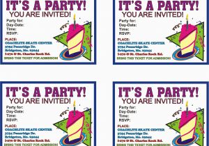 Print Birthday Invitations at Home Free Print Birthday Invitations Print Birthday Invitations