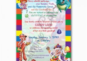 Print Birthday Invitations at Walmart Personalized Candyland Birthday or Shower Invitation