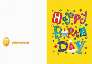 Print Out A Birthday Card Printable Birthday Card Free Birthday Cards Free