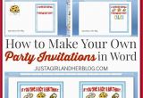 Print Your Own Birthday Invitations Free Make Your Own Party Invitations Party Invitations Templates