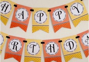 Print Your Own Happy Birthday Banner Items Similar to Happy Birthday Banner Fiesta Print Your