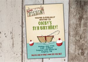 Print Yourself Birthday Invitations Fishing Birthday Invitations Gone Fishing Print Yourself