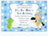 Print Yourself Birthday Invitations Printable Knight Dragon Birthday Party Invitations Polka