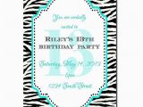 Printable 13th Birthday Invitations 13th Birthday Party Invitation Girl Birthday Invitation