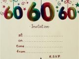 Printable 60th Birthday Invitations 20 Ideas 60th Birthday Party Invitations Card Templates