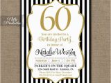 Printable 60th Birthday Invitations 60th Birthday Invitations Black Gold Glitter 60 Bday