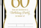 Printable 60th Birthday Invitations Free Printable 60th Birthday Invitation Templates Free