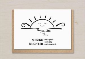 Printable Adult Birthday Cards Birthday Card Printable for Adults Him Her Shining Brighter