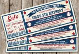 Printable Baseball Ticket Birthday Invitations Vintage Baseball Ticket Invitation Baseball Birthday Party