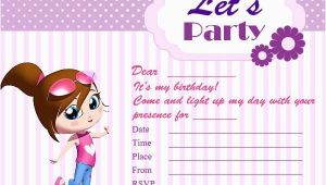 Printable Birthday Card Invitations Printable Birthday Invitation Cards