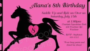 Printable Birthday Invitations Horse theme Birthday Invitations Free Printable Horse Birthday