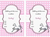 Printable Birthday Invitations Horse theme Horse Birthday Invitations Birthday Printable