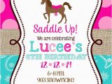 Printable Birthday Invitations Horse theme Horse Birthday Party Invitations Printable or Digital File