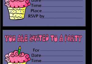 Printable Birthday Party Invitation Free Printable Birthday Invitation