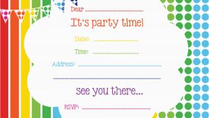 Printable Birthday Party Invitation Free Printable Birthday Invitations Online Bagvania Free