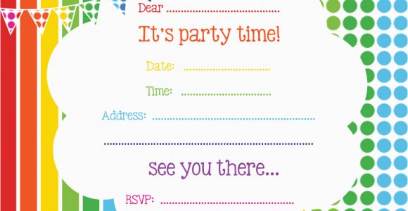 Printable Birthday Party Invitation Free Printable Birthday Invitations Online Bagvania Free
