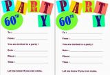 Printable Birthday Party Invitation Templates 20 Ideas 60th Birthday Party Invitations Card Templates