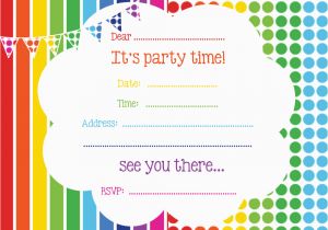 Printable Birthday Party Invitation Templates Free Printable Birthday Invitations Online Bagvania Free