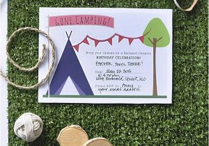 Printable Camp Out Birthday Invitations Download A Free Printable Camping Party Invitation Party