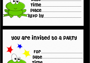 Printable Children S Birthday Party Invitations Free Printable Birthday Invitation