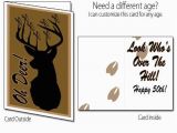 Printable Funny 70th Birthday Cards Printable Birthday Card Deer Hunting 40th 50th 60th